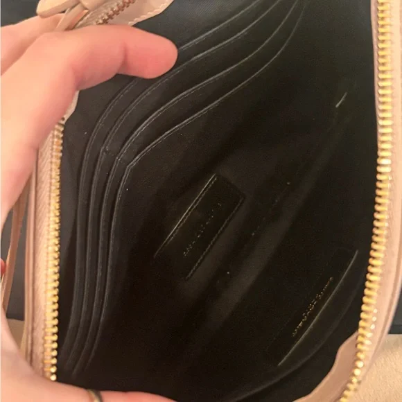 Saint Laurent YSL “Teen” Monogram Tassle Blush Leather Small Crossbody Bag - Picture 11 of 14